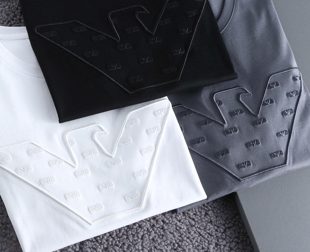 LOGO EMBOSSED TEES FOR MEN