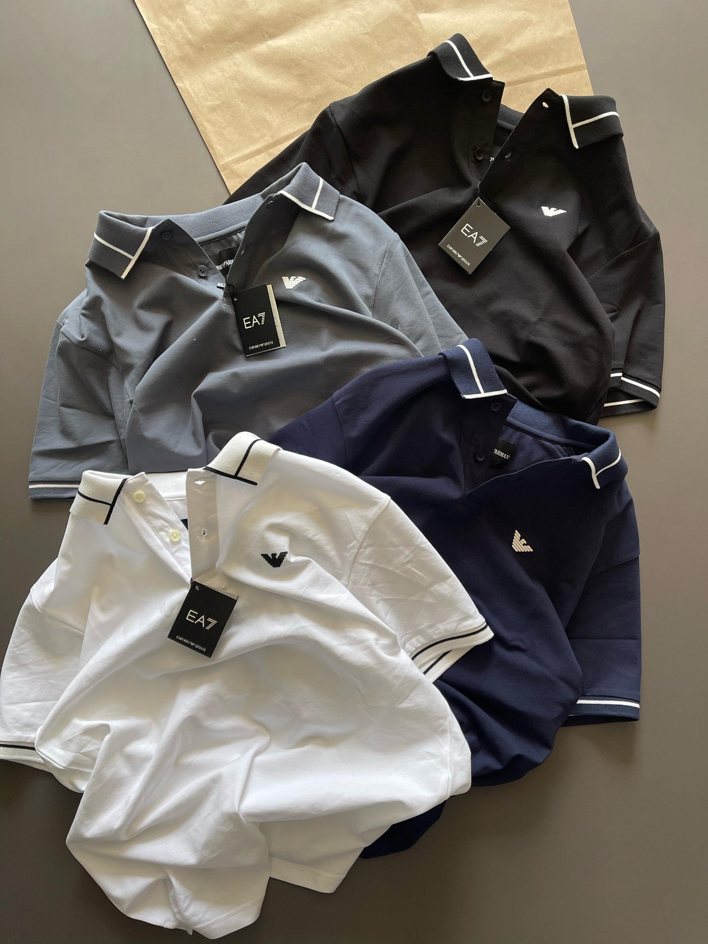 LUXURY LOGO COLLAR TSHIRT FOR MEN