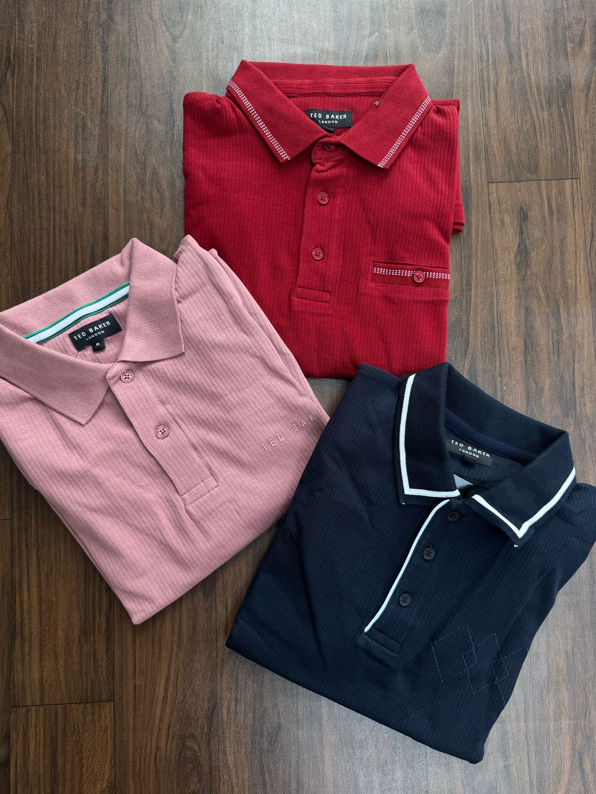 SOLID PATTERN POLO FOR MEN