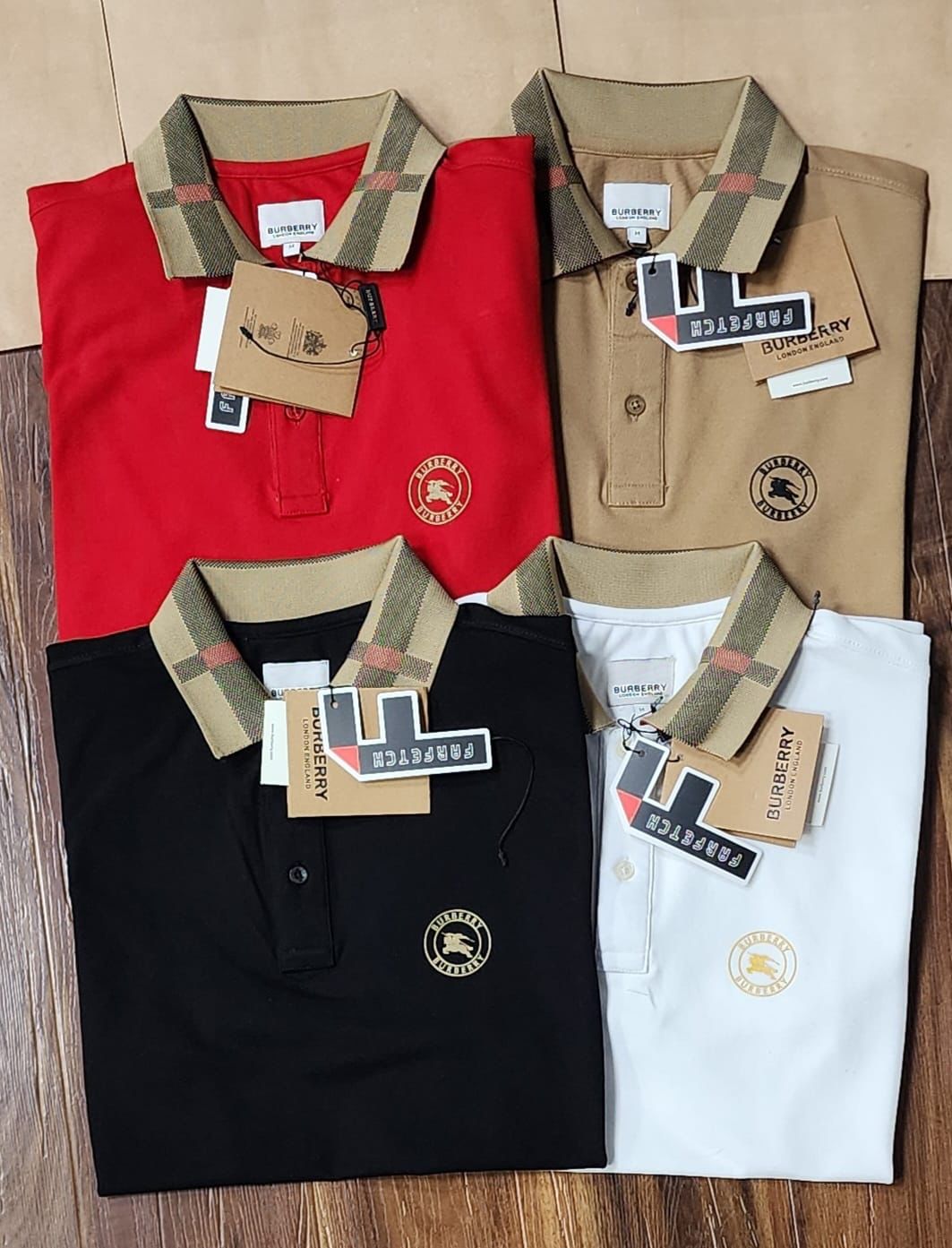 EMBROIDERED LOGO SOLID PATTERN TSHIRT