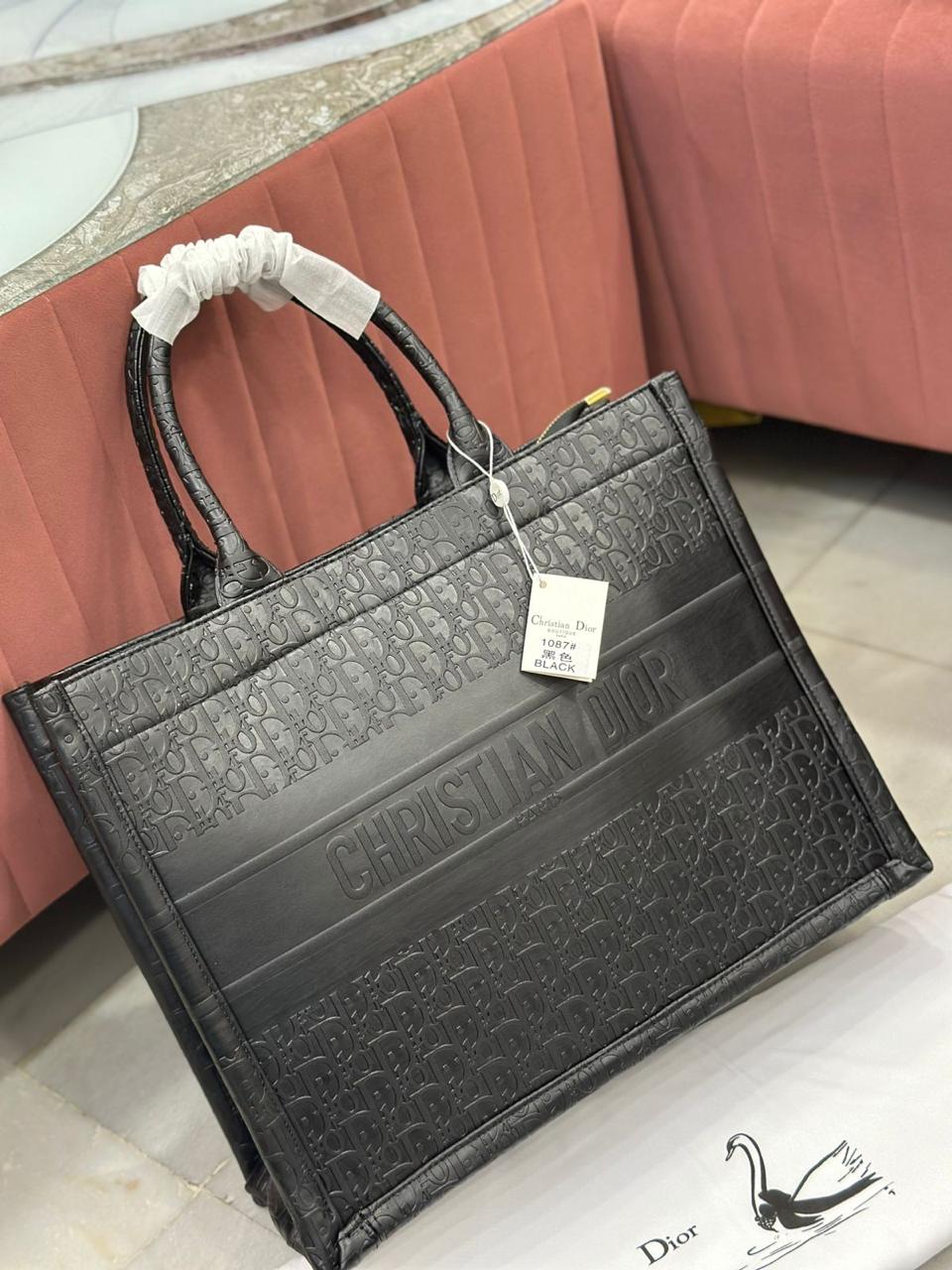 EMBOSSED BOOK TOTE LARGE SIZE