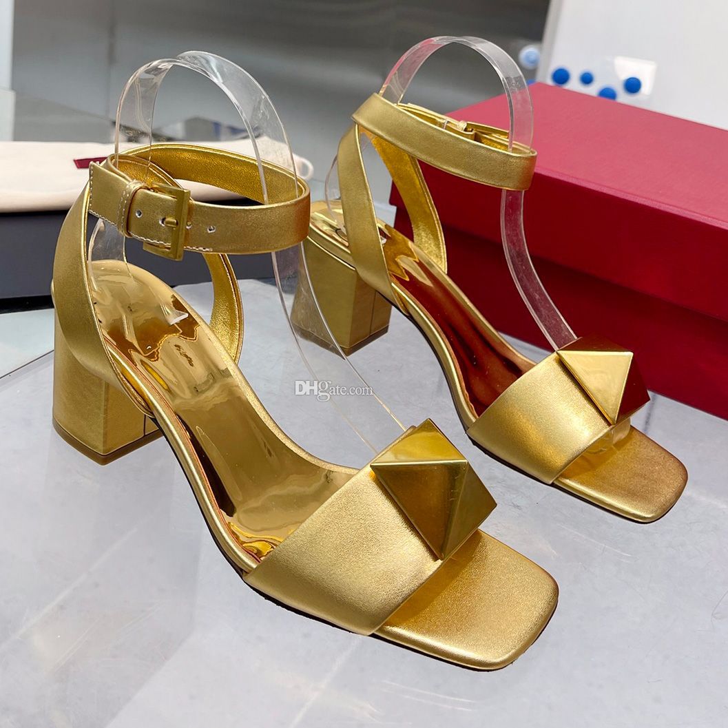 Premium Metal Buckle Heels