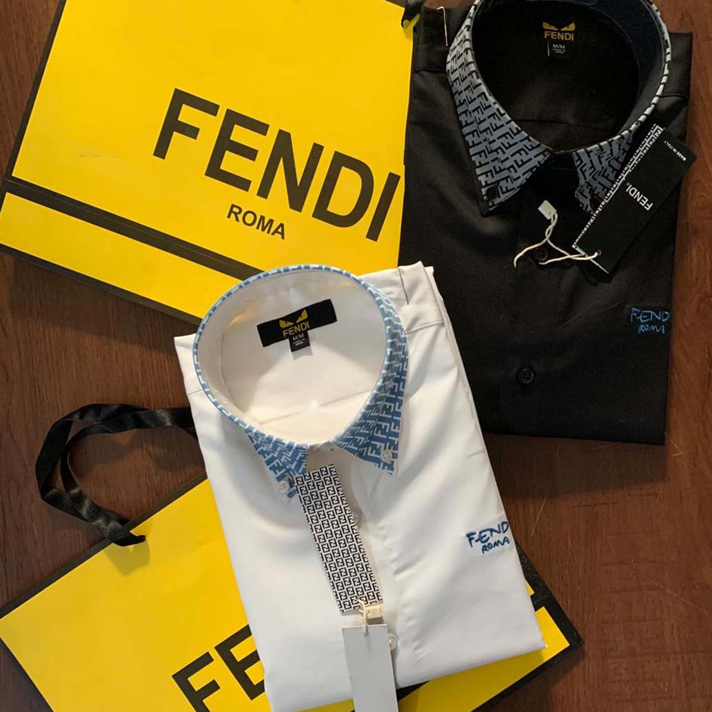 Luxury Embroidered Logo Shirt For Men