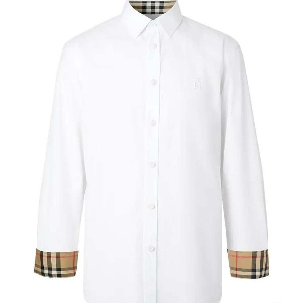 Check Print Collar Shirt For Men