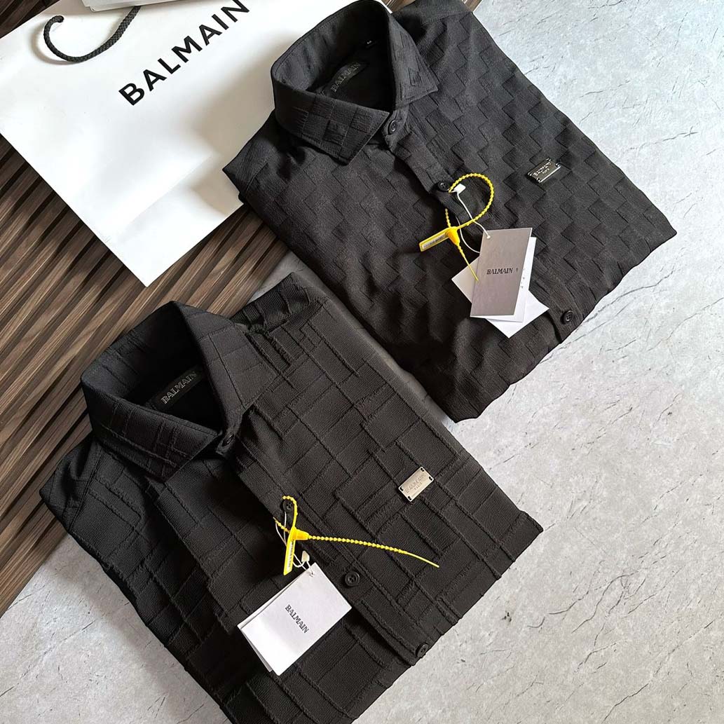 Embossed Pattern Shirts For Men