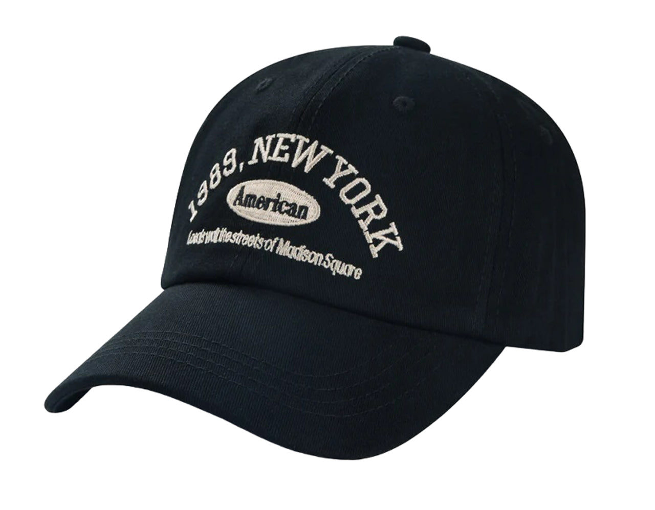 Embroidered Black Baseball Caps for Men and Women