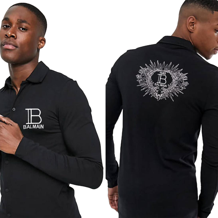 Luxury Printed Logo Full Sleeves Shirt for Men