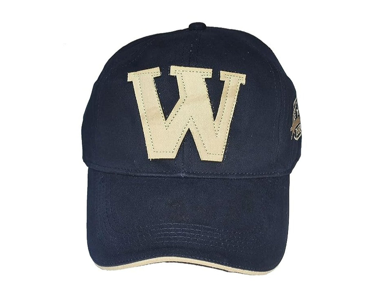 W Embroidery Regular Unisex Cap (Navy Blue)