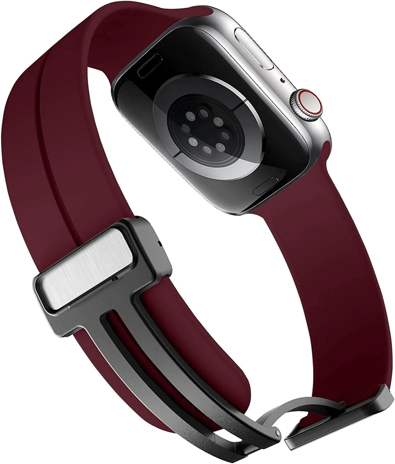 Premium Soft Silicone Watch Strap Compatible with Apple and Android Smartwatches