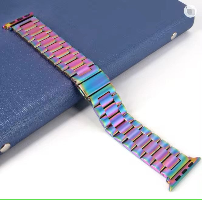 Premium Stainless Steel Chain Watch Strap Compatible With Apple Smartwatches
