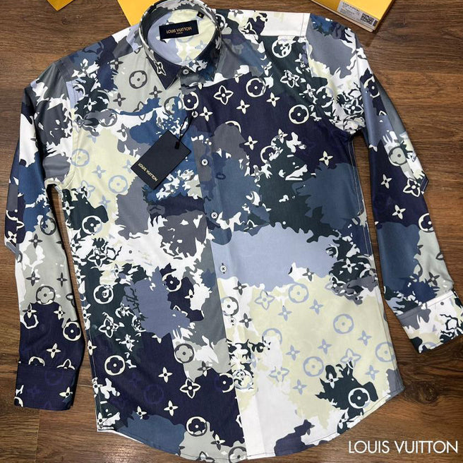 Printed High End Quality Luxury Full Sleeves Shirt for Men