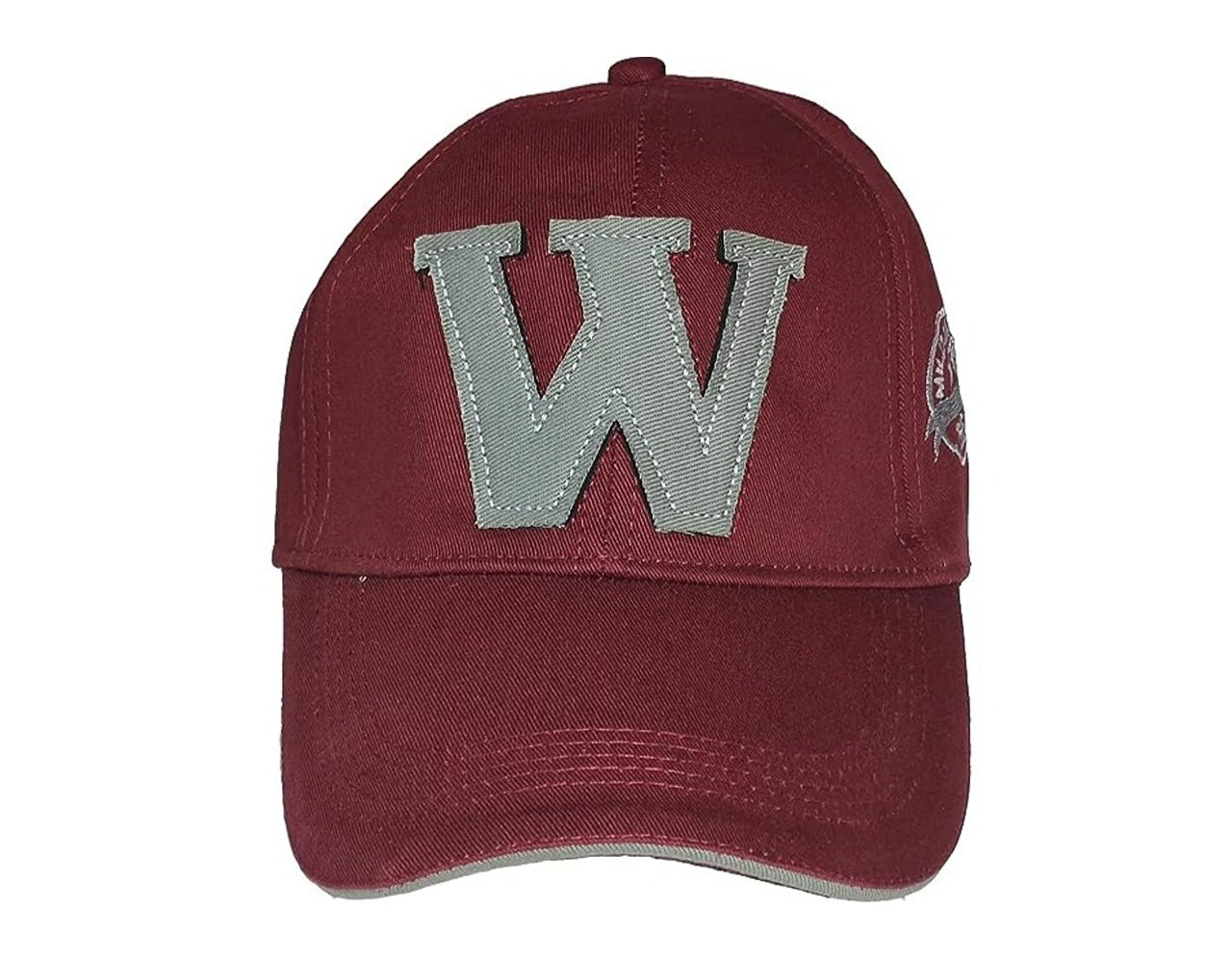W Embroidery Regular Unisex Cap (Maroon)