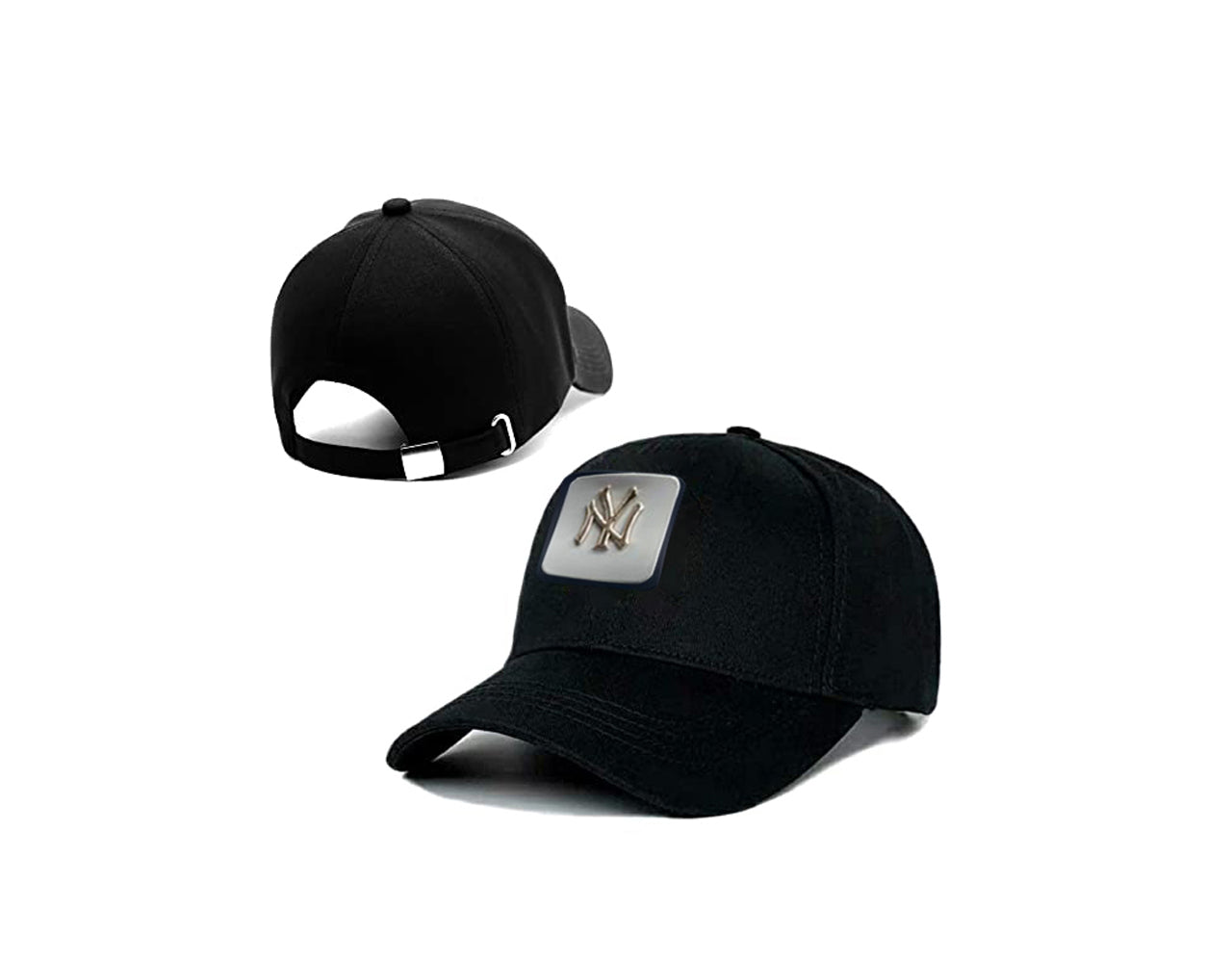 Premium Regular Unisex Front Patch Cap (Silver)