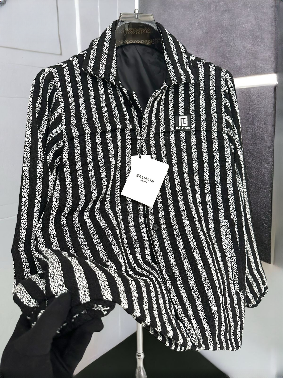 LUXURY TICH BUTTON SHACKET FOR MEN