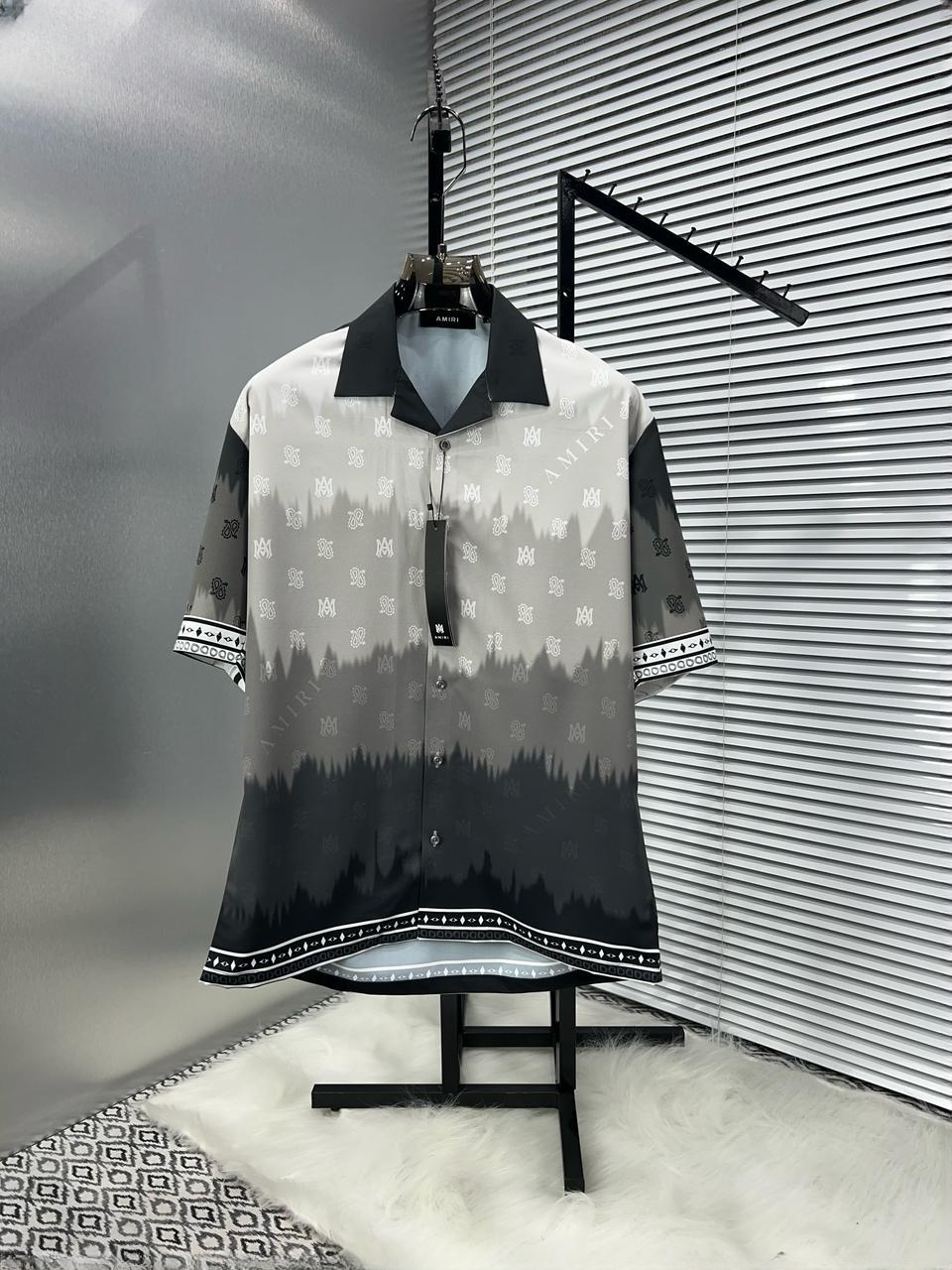 PRINTED CUBAN COLLAR SHIRTS FOR MEN