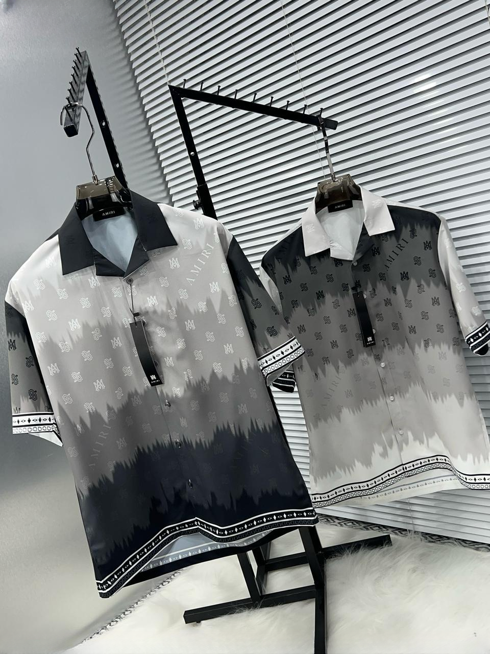 PRINTED CUBAN COLLAR SHIRTS FOR MEN