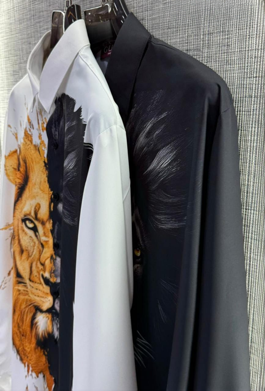 TIGER FACE PRINT SHIRT FOR MEN