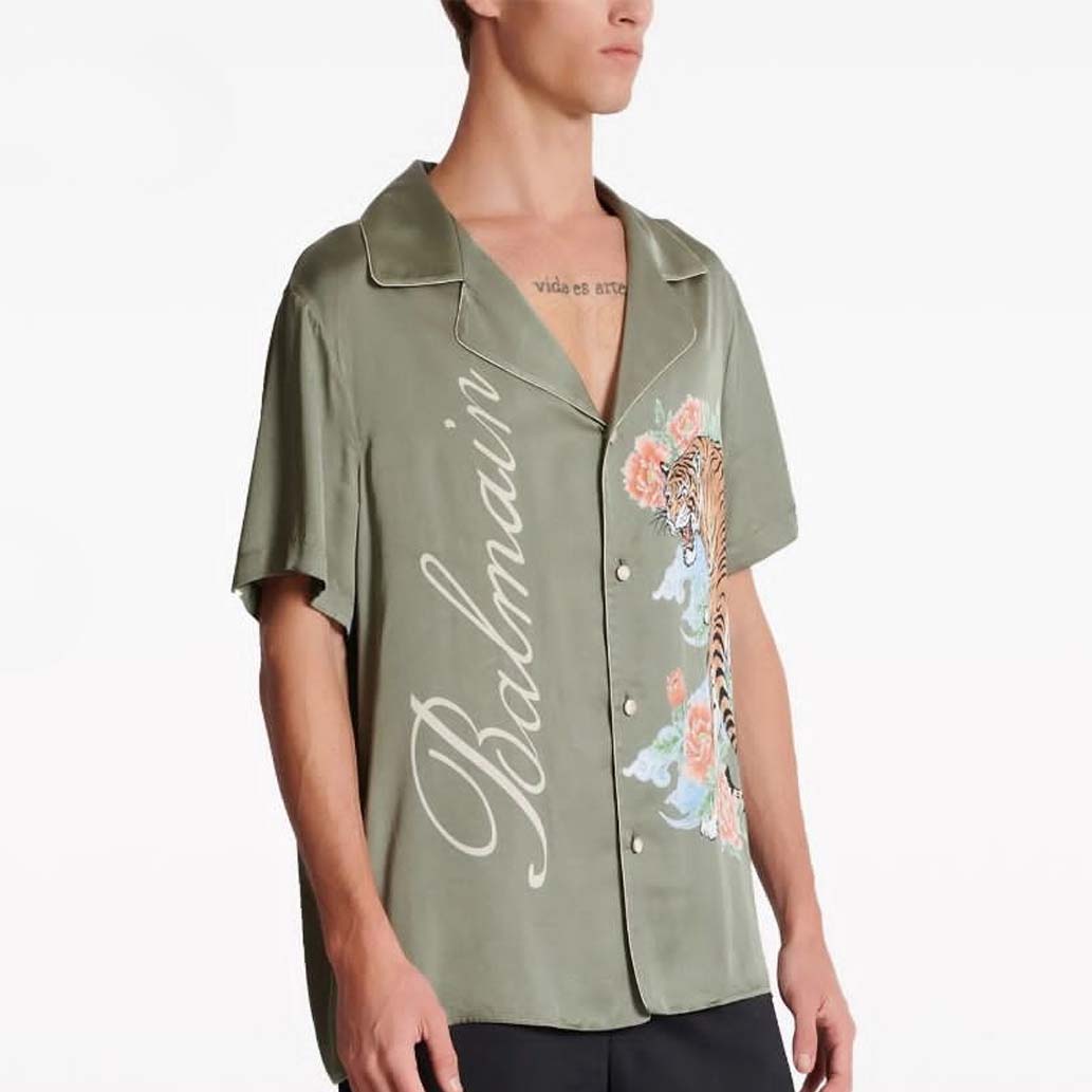 Tiger Print Shirt for Men