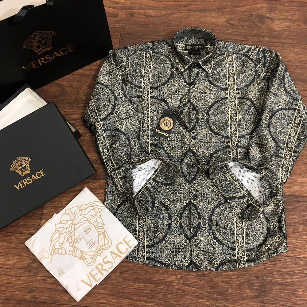 Printed High End Quality Luxury Full Sleeves Shirt for Men