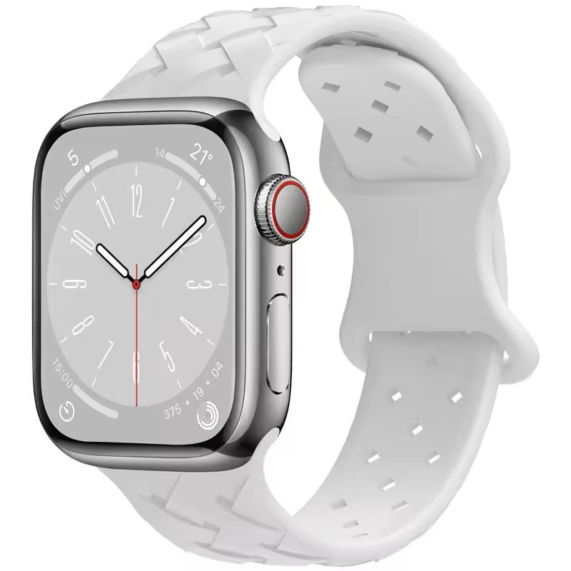 Pure Soft Silicone Wave Sports Watch Strap Compatible with Apple iWatch Smartwatches