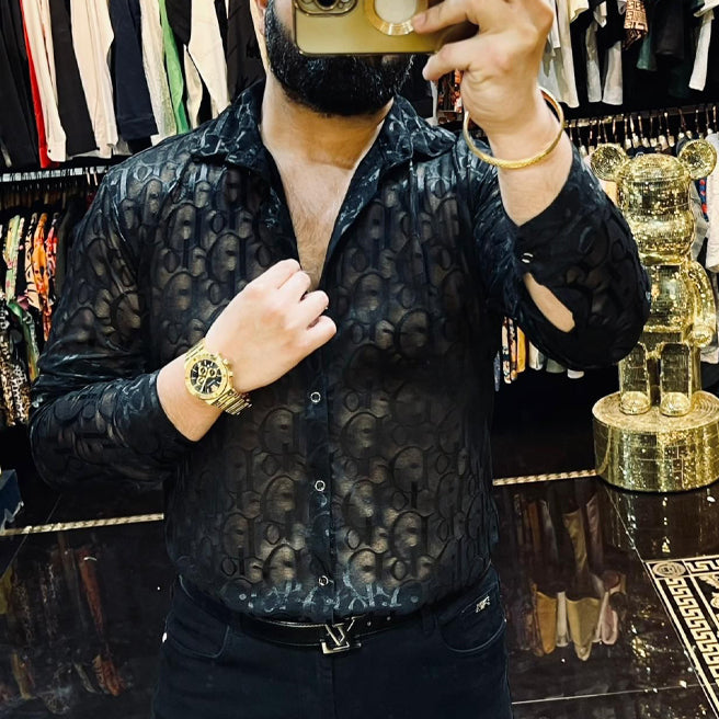 Transparent Luxury High End Quality Full Sleeves Shirt for Men