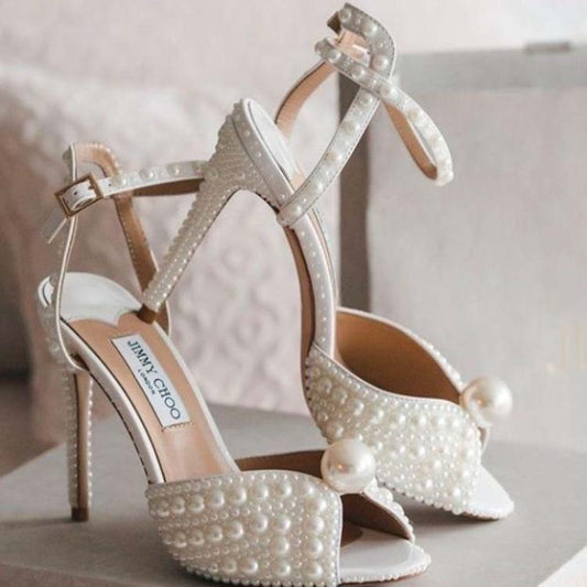 Premium Pearl Heels for Women