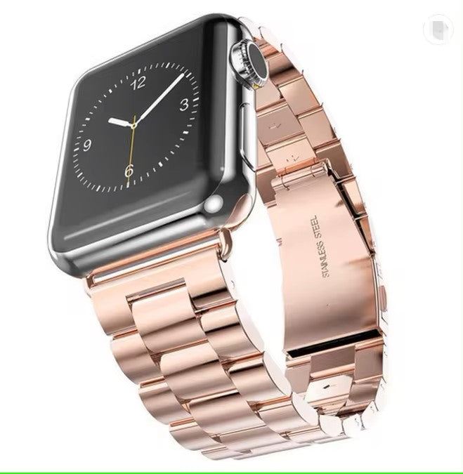 Premium Stainless Steel Chain Watch Strap Compatible With Apple Smartwatches