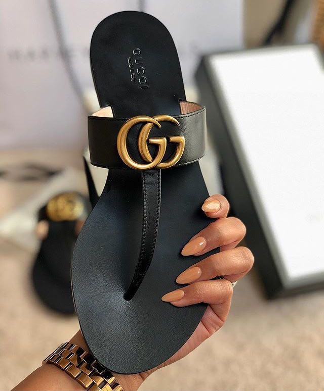 LUXURY BUCKLE SLIDES FOR WOMEN