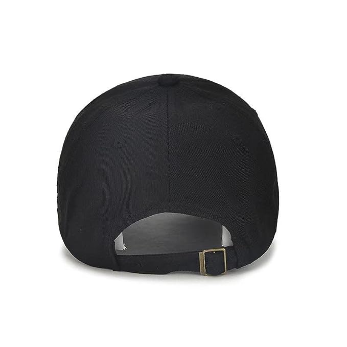 Embroidered Black Baseball Caps for Men and Women