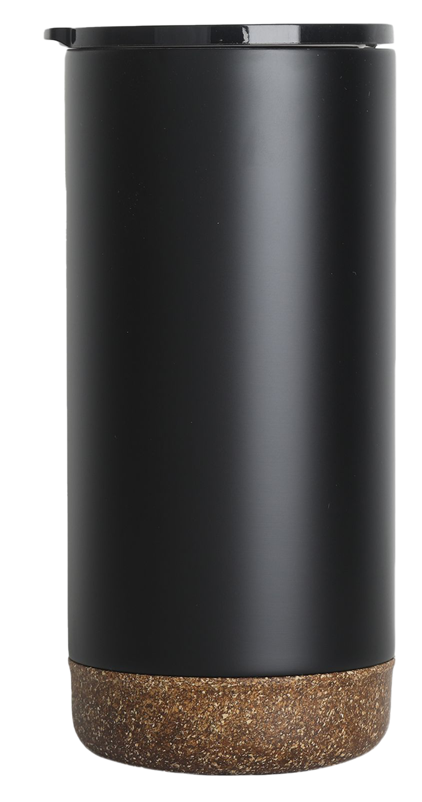 Double Wall Stainless Steel Mug with Cork Base (Black)