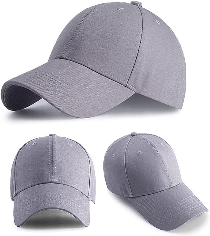 Regular Trendy Unisex Baseball Cap (Grey)