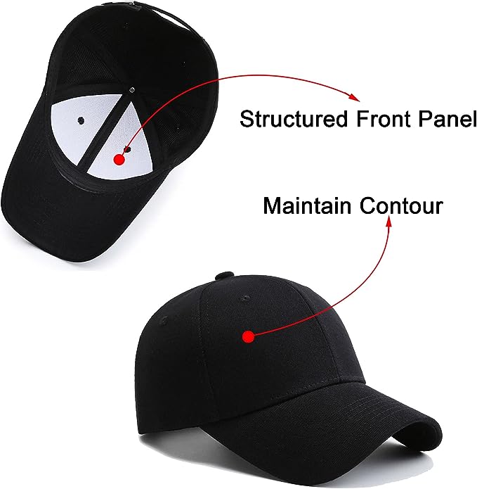 Regular Trendy Unisex Baseball Cap (Black)