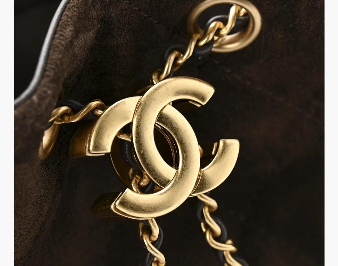 MINI SUEDE CALFSKIN GOLD METAL BUCKLE
