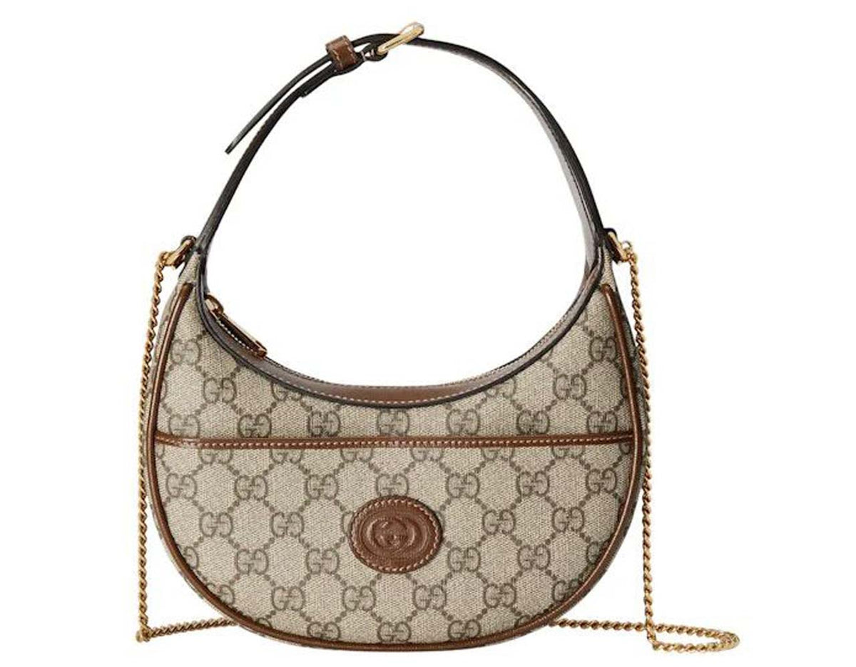 Luxury Marmont Half Moon Matelasse Sling (Brown)
