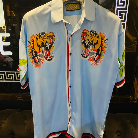 TIGER FACE PRINTED SHIRT FOR MEN