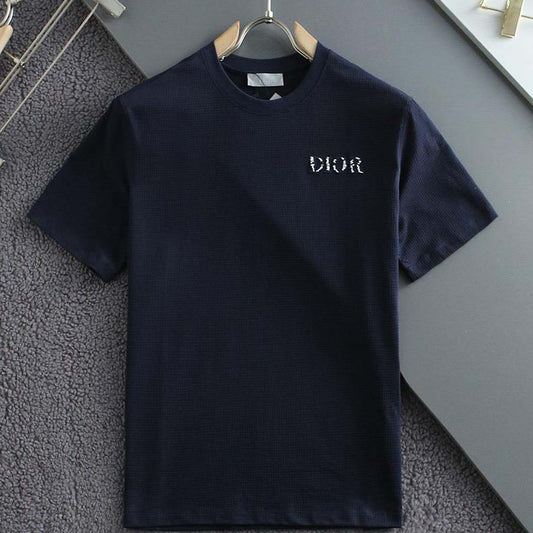 ROUND NECK WITH EMBROIDERED LOGO TEES FOR MEN