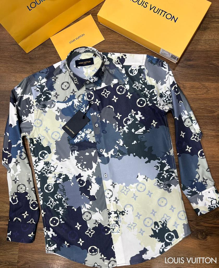 Printed High End Quality Luxury Full Sleeves Shirt for Men
