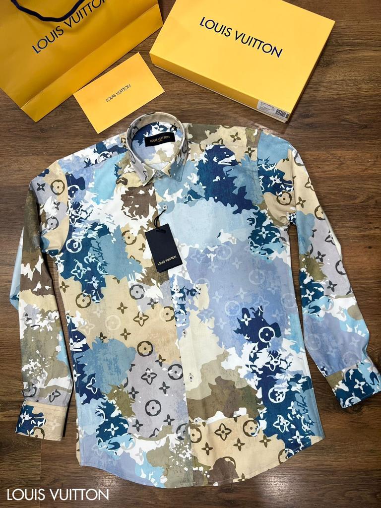 Printed High End Quality Luxury Full Sleeves Shirt for Men