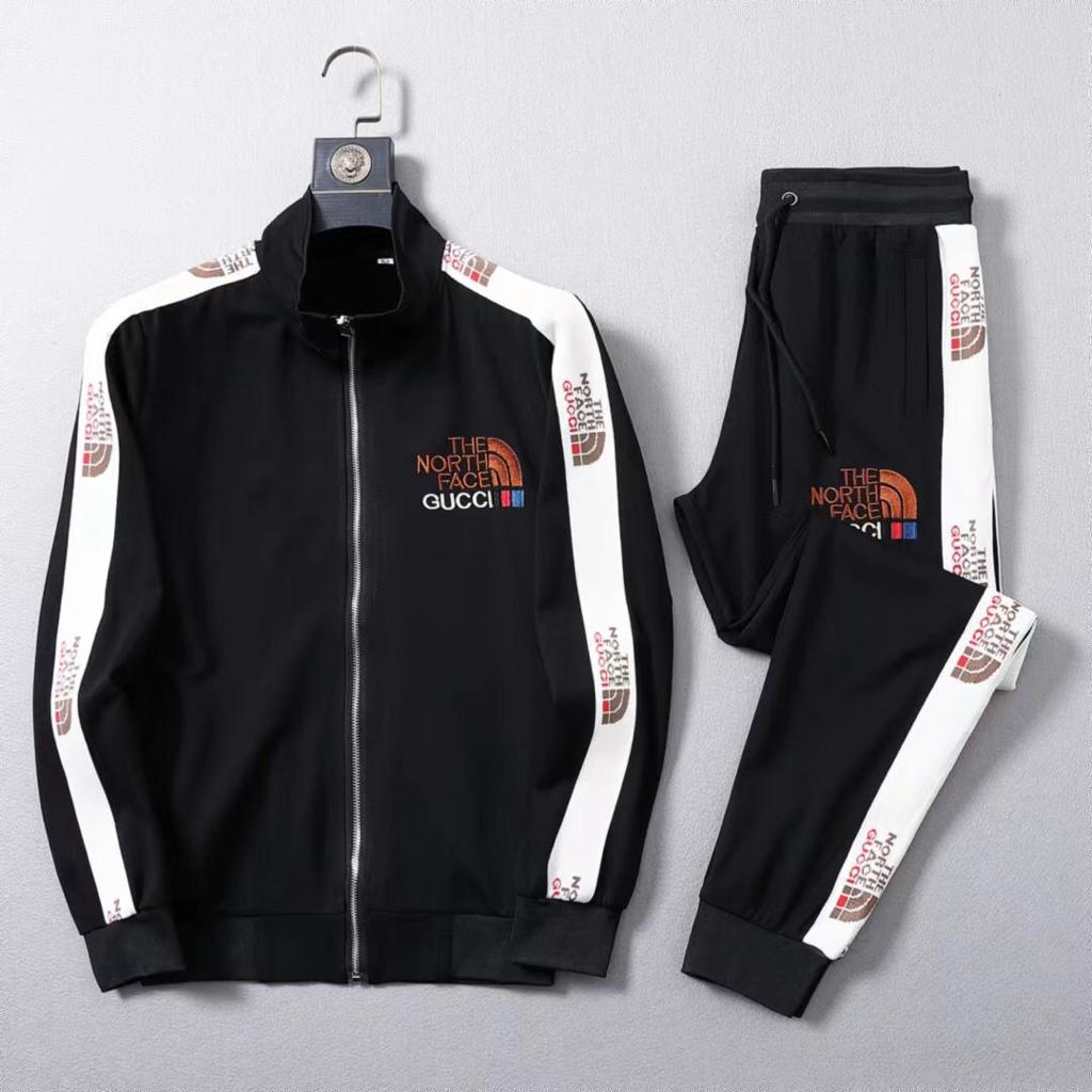 Premium Embroidered Logo Pattern Track-Set