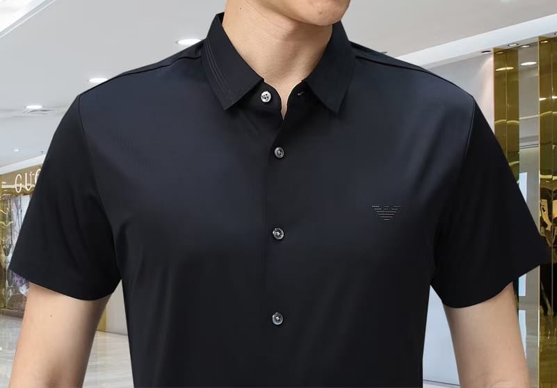 Luxury Solid Pattern Half Sleeves Shirt for Men