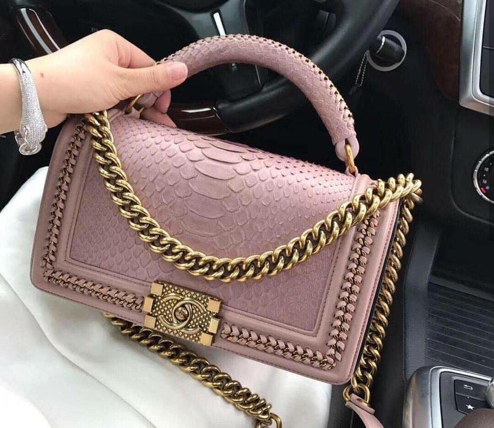 LUXURY LEBOUY PYTHON LEATHER SLING BAG IN STOCK