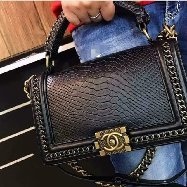 LUXURY LEBOUY PYTHON LEATHER SLING BAG IN STOCK