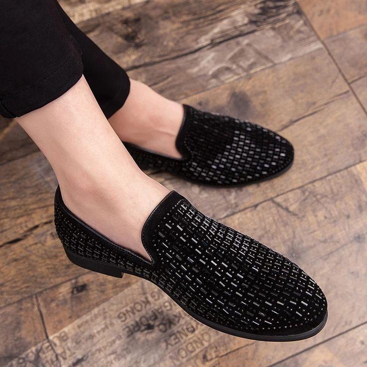 SUPER GLAMOROUS MIRROR WORK PARTY LOAFER FOR MEN