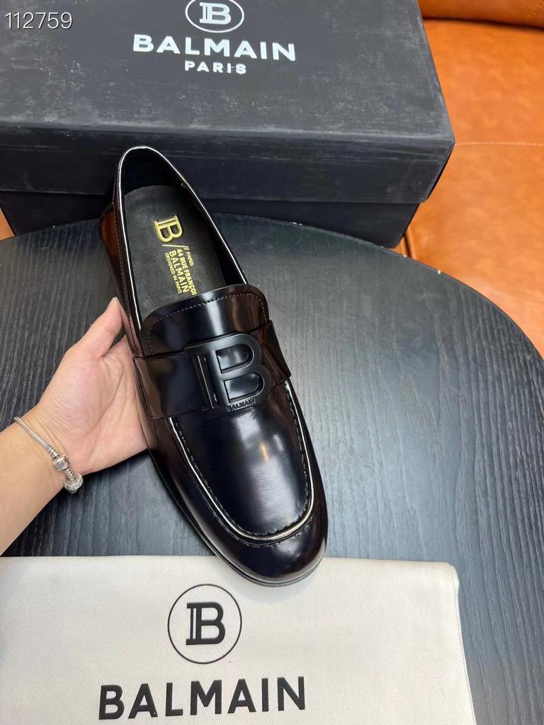 Premium B Logo Embellished Loafers For Men