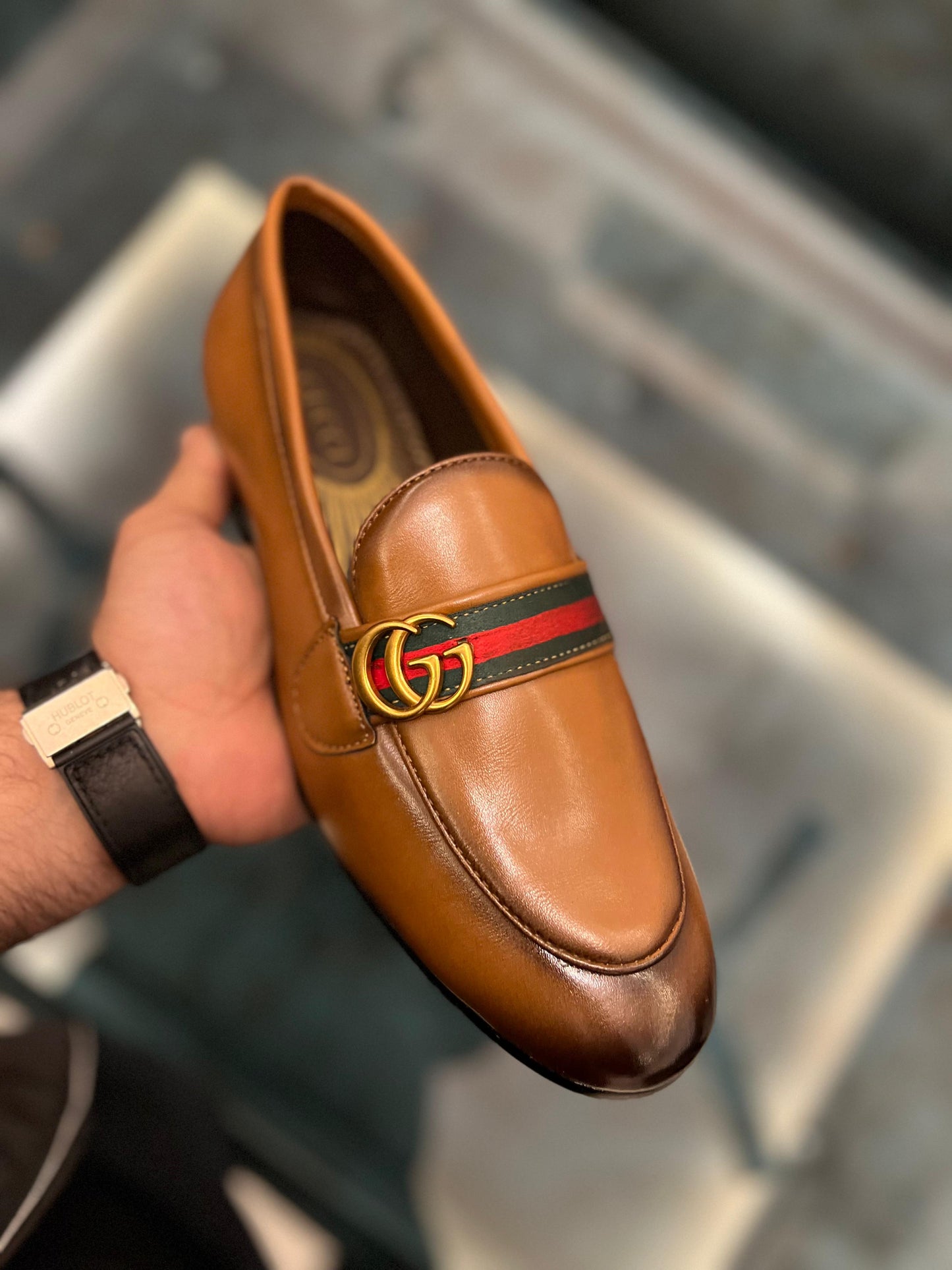 PATENT LOAFERS FOR MEN