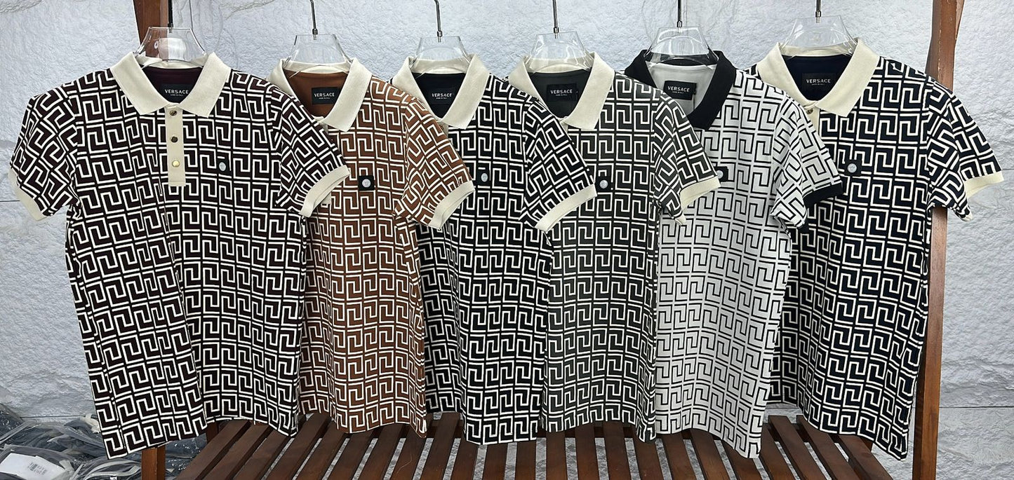 LUXURY COTTON KNITTING FABRIC POLOS FOR MEN