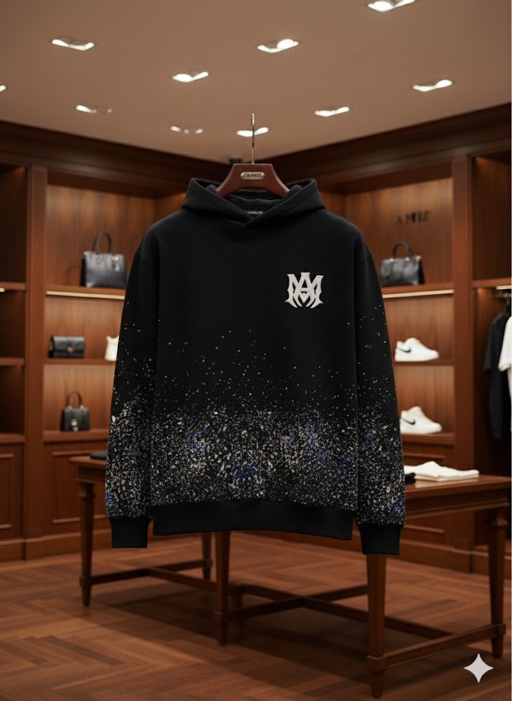 LUXURY PRINT WORK HOODIE FOR MEN