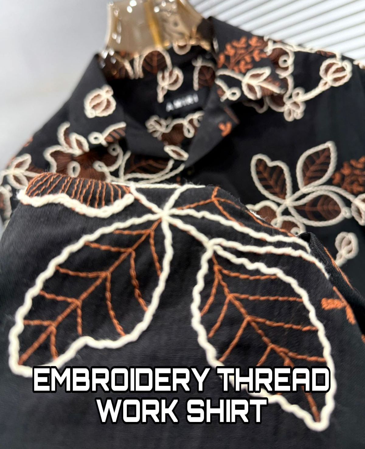 EMBROIDERY THREAD WORK SHIRT FOR MEN