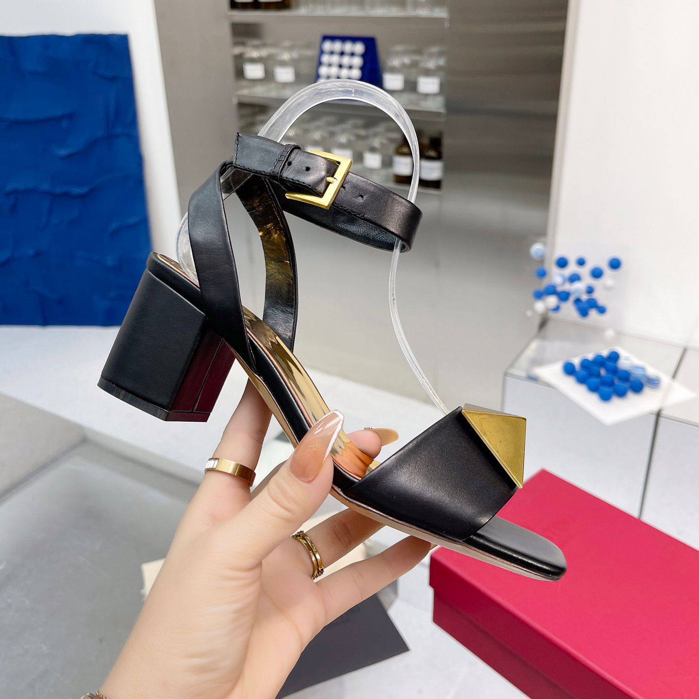 Premium  Metal Buckle Heels