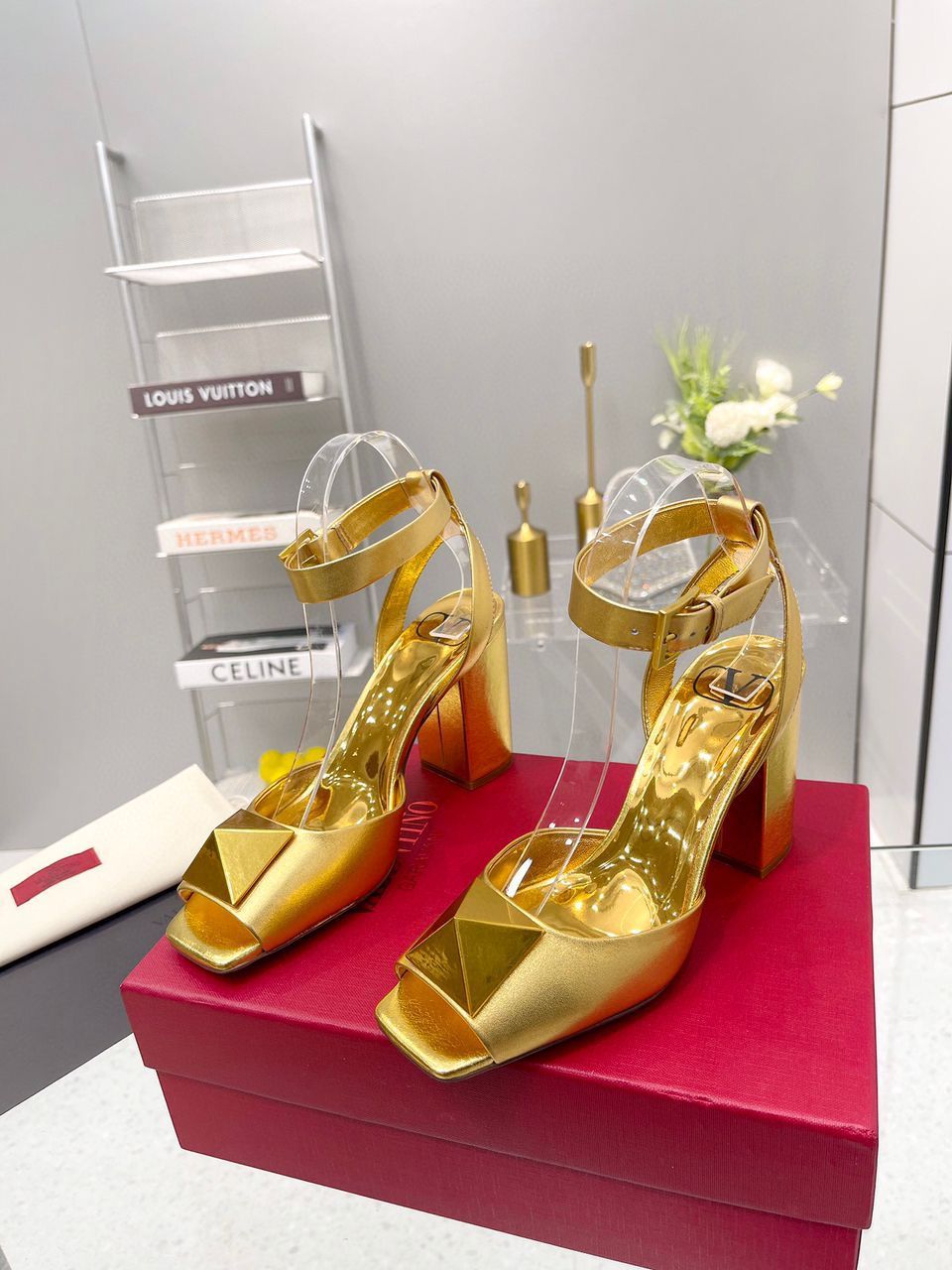 Premium  Metal Buckle Heels
